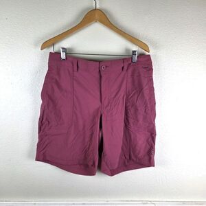 Women's REI Co-op Burgundy Active Hiking Nylon Blend Shorts Size 16